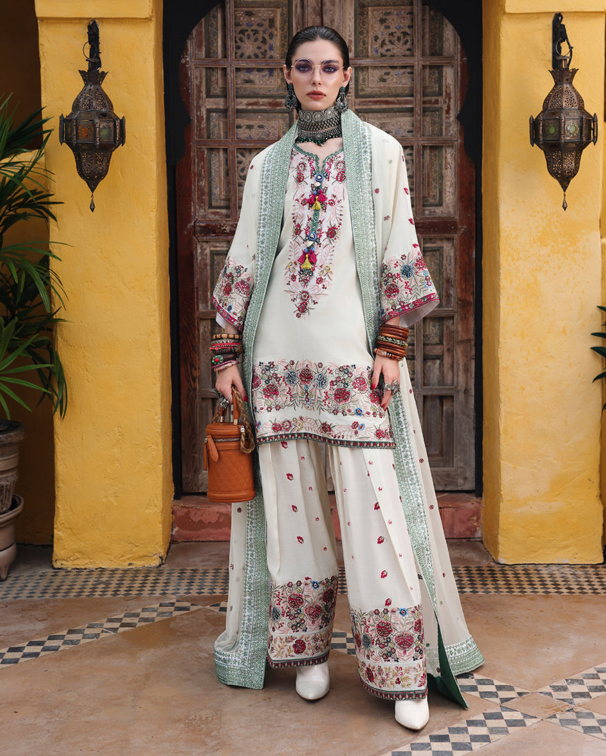 Mushq | Nuvera Rawsilk | Vivienne Rose by Mushq - Designer Dress  - Type : Ladies Clothes - Available at Libayah - 100% Original 