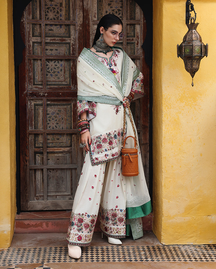 Mushq | Nuvera Rawsilk | Vivienne Rose by Mushq - Designer Dress  - Type : Ladies Clothes - Available at Libayah - 100% Original 