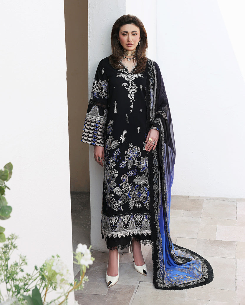Roheenaz | Floral Reverie Luxury Lawn | Vogue Theory by Roheenaz - Designer Dress  - Type : Ladies Clothes - Available at Libayah - 100% Original 
