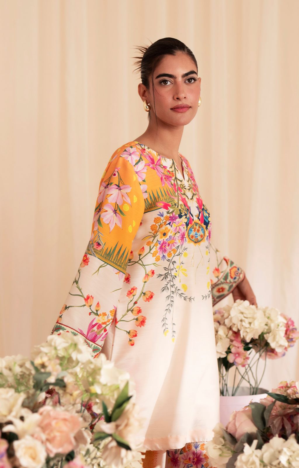 Inayat | Cords 25 | Marigold by Inayat - Designer Dress  - Type : Ladies Clothes - Available at Libayah - 100% Original 