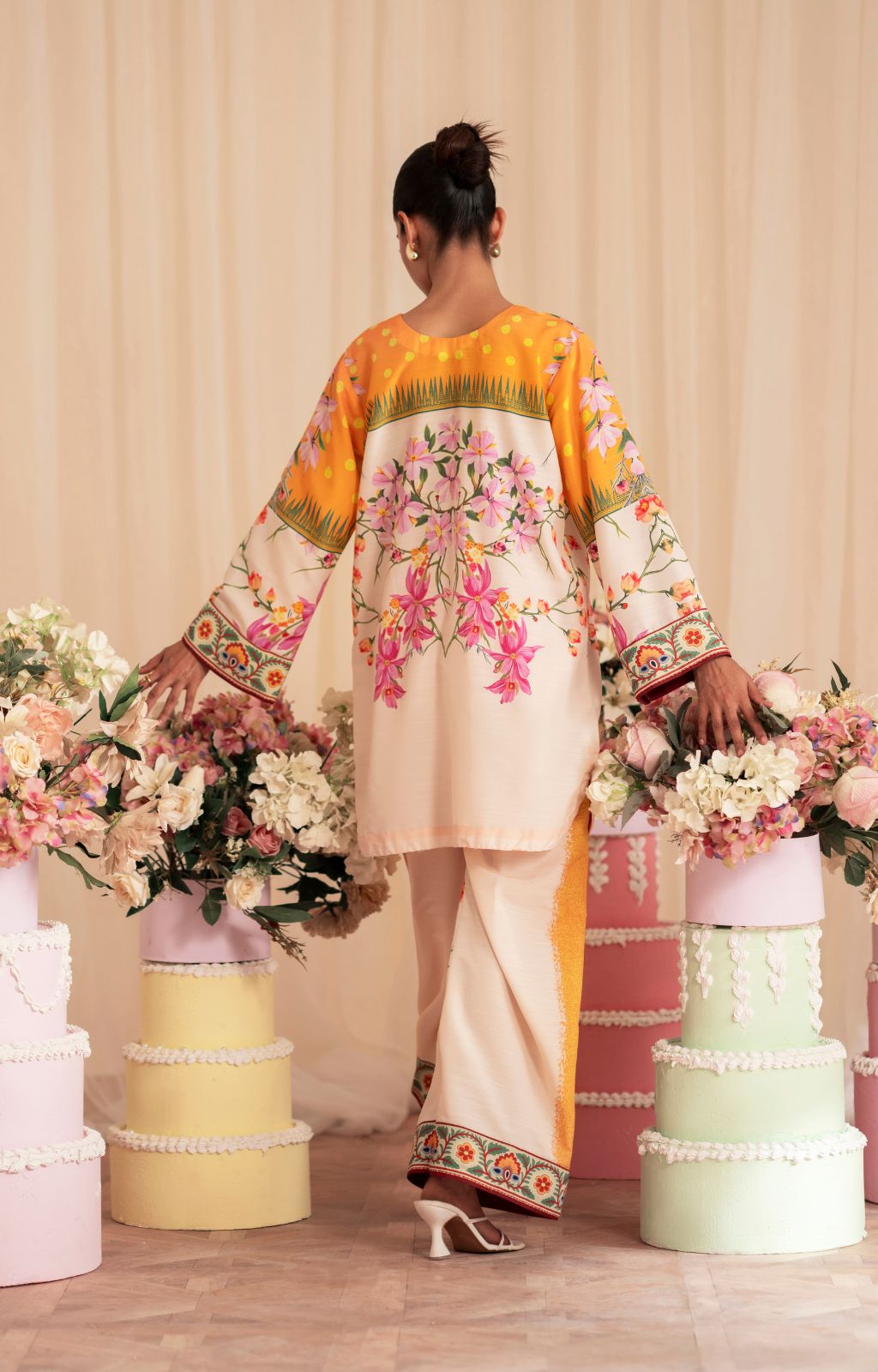 Inayat | Cords 25 | Marigold by Inayat - Designer Dress  - Type : Ladies Clothes - Available at Libayah - 100% Original 