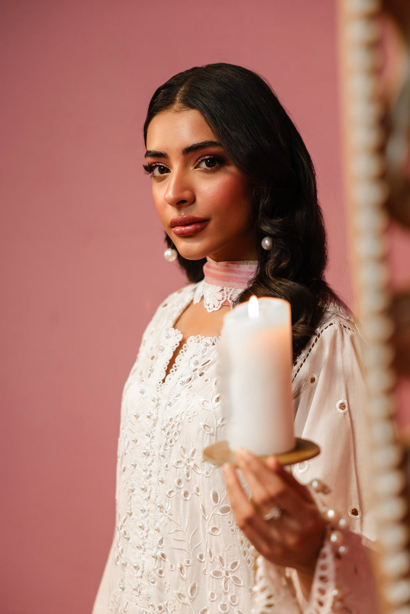 Al Karam | Schiffli Capsule | RTS | SHIRT, TROUSER & DUPATTA 8 by Al Karam - Designer Dress  - Type : Ladies Clothes - Available at Libayah - 100% Original 