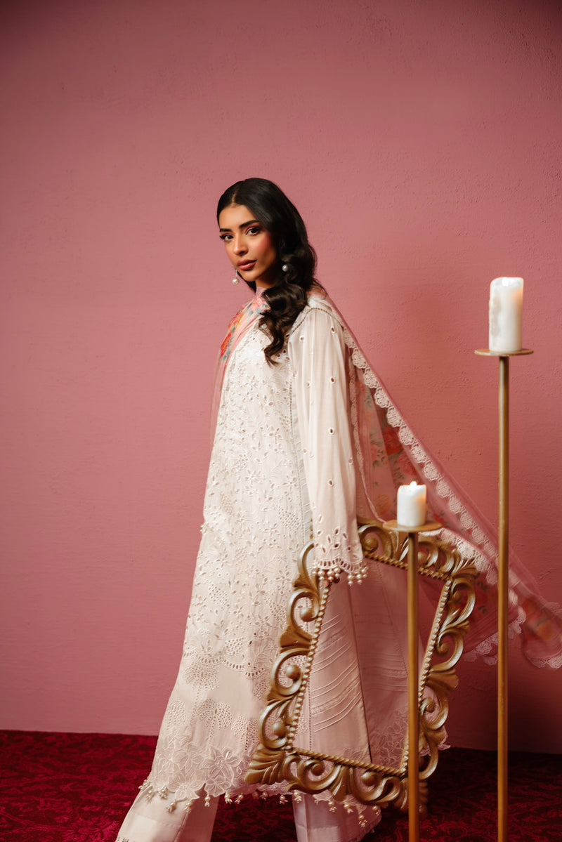 Al Karam | Schiffli Capsule | RTS | SHIRT, TROUSER & DUPATTA 8 by Al Karam - Designer Dress  - Type : Ladies Clothes - Available at Libayah - 100% Original 