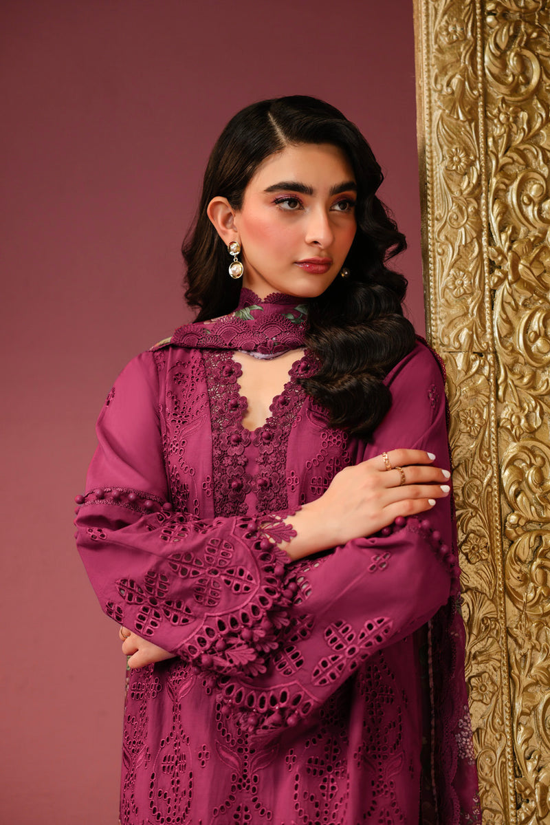 Al Karam | Schiffli Capsule | RTS | SHIRT, TROUSER & DUPATTA 1 by Al Karam - Designer Dress  - Type : Ladies Clothes - Available at Libayah - 100% Original 