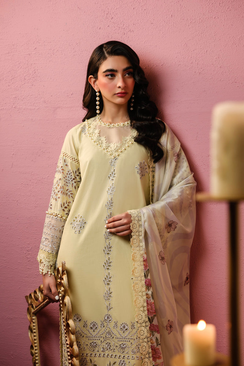 Al Karam | Schiffli Capsule | RTS | SHIRT, TROUSER & DUPATTA 4 by Al Karam - Designer Dress  - Type : Ladies Clothes - Available at Libayah - 100% Original 