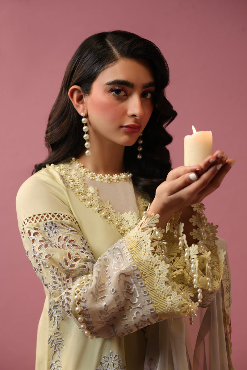 Al Karam | Schiffli Capsule | RTS | SHIRT, TROUSER & DUPATTA 4 by Al Karam - Designer Dress  - Type : Ladies Clothes - Available at Libayah - 100% Original 