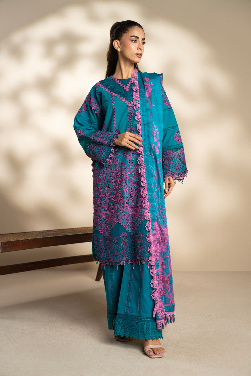 Al Karam | Schiffli Capsule | RTS | SHIRT, TROUSER & DUPATTA 5 by Al Karam - Designer Dress  - Type : Ladies Clothes - Available at Libayah - 100% Original 