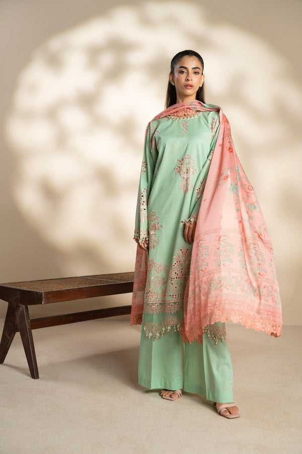Al Karam | Schiffli Capsule | RTS | SHIRT, TROUSER & DUPATTA 7 by Al Karam - Designer Dress  - Type : Ladies Clothes - Available at Libayah - 100% Original 