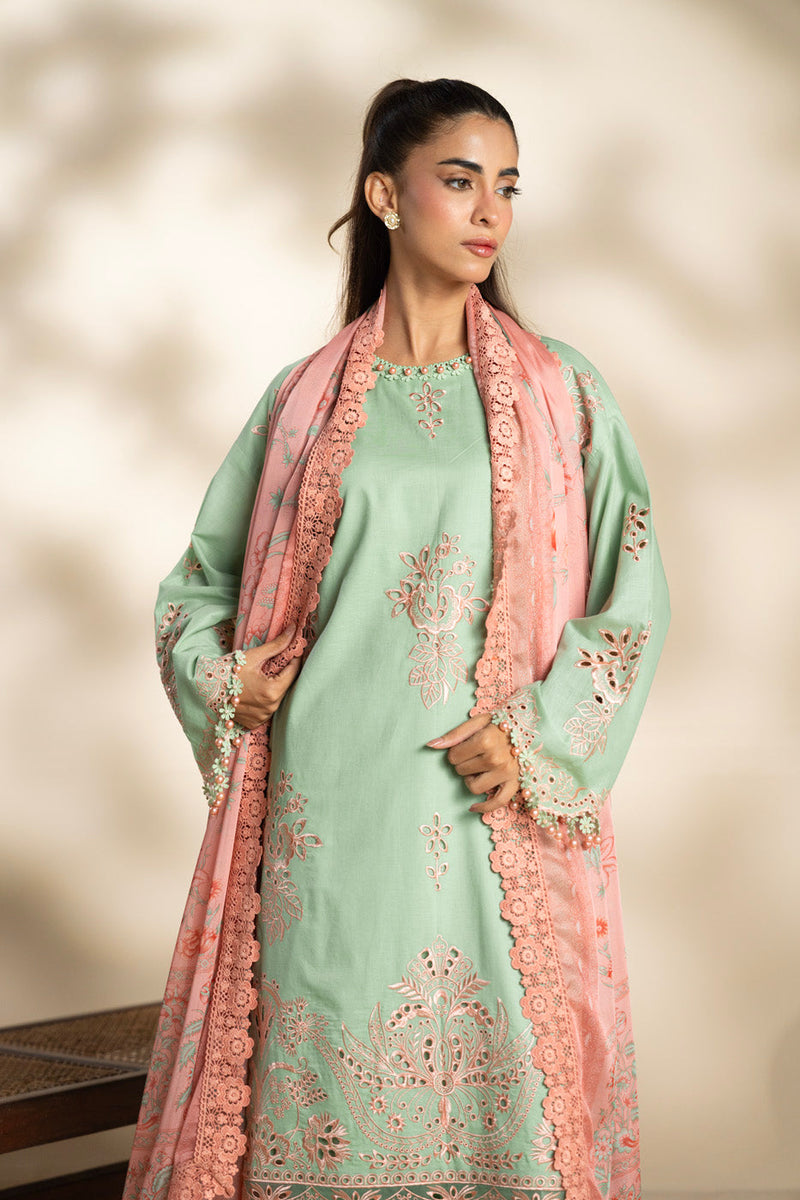 Al Karam | Schiffli Capsule | RTS | SHIRT, TROUSER & DUPATTA 7 by Al Karam - Designer Dress  - Type : Ladies Clothes - Available at Libayah - 100% Original 