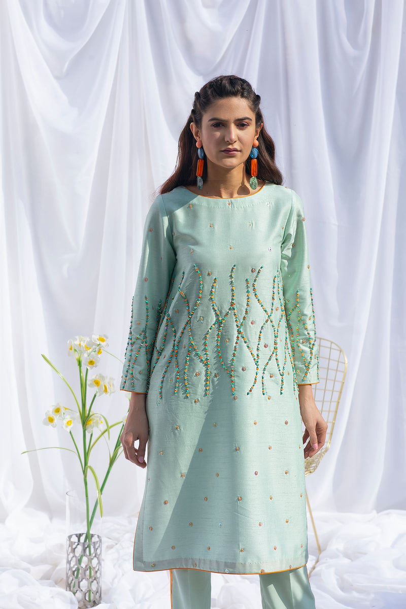Hana | Viridity Ready to Wear | SWISS MINT-VRT-002 by Hana - Designer Dress - Type: Ladies Clothes - Available at Libayah - 100% Original