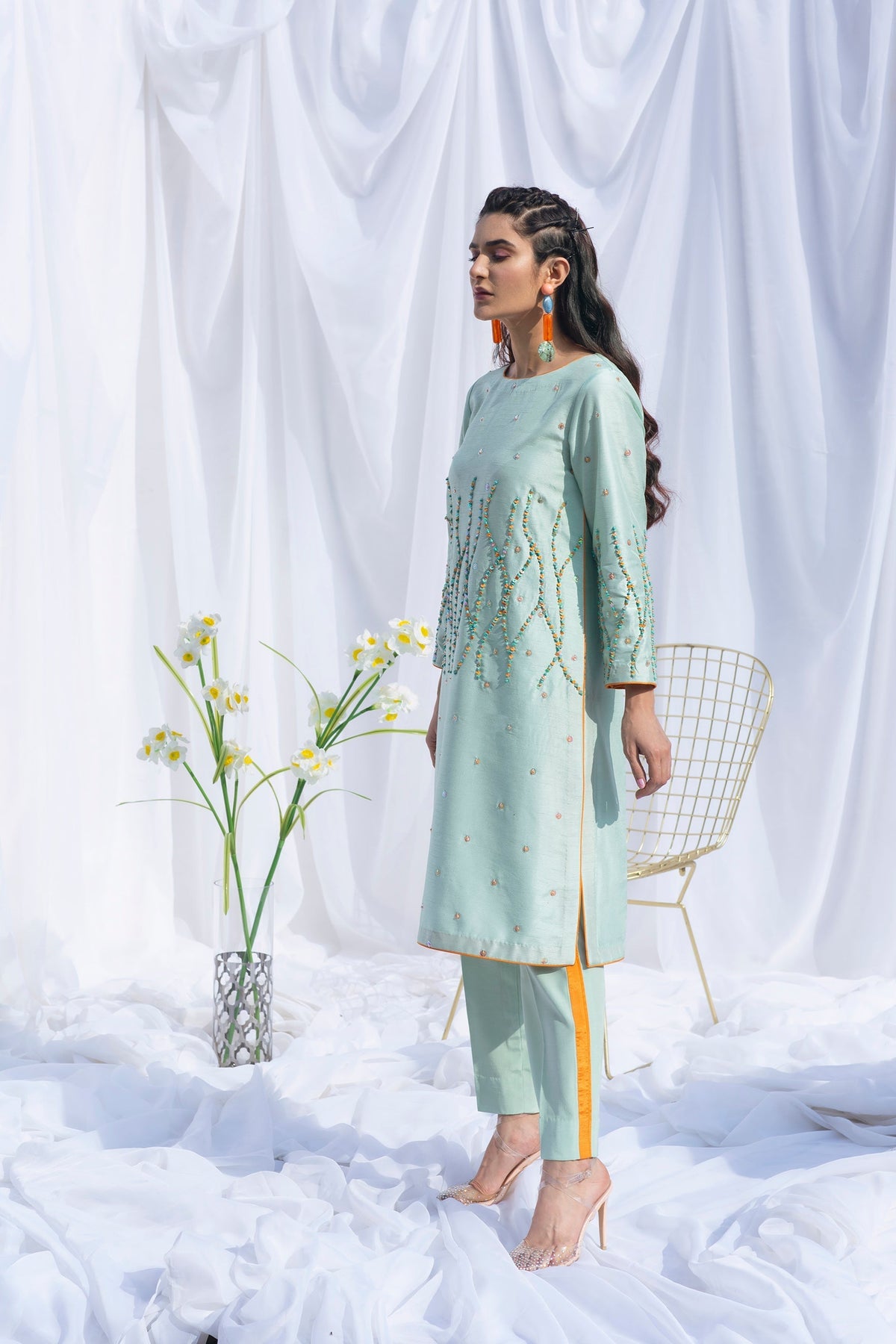 Hana | Viridity Ready to Wear | SWISS MINT-VRT-002 by Hana - Designer Dress - Type: Ladies Clothes - Available at Libayah - 100% Original