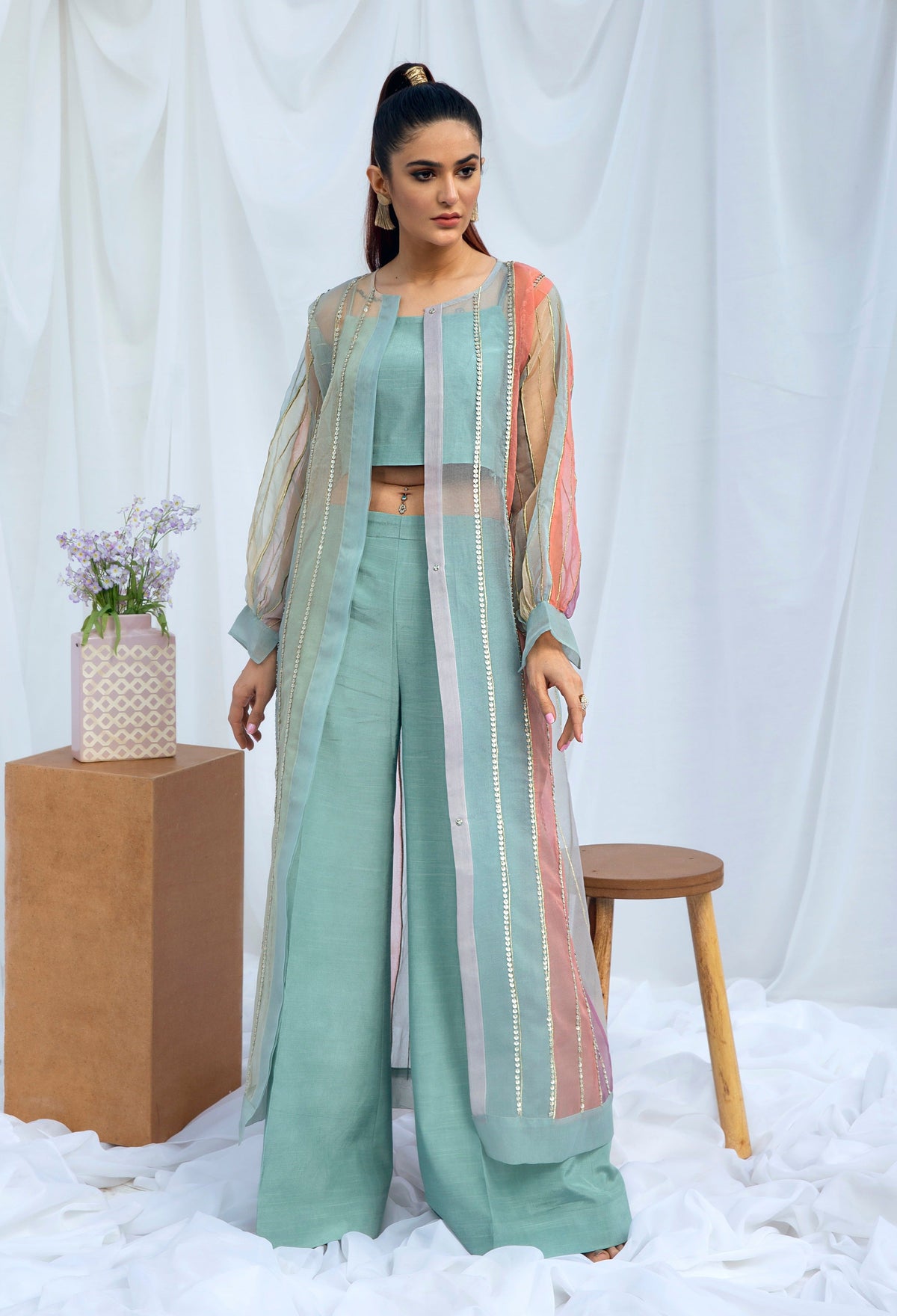 Hana | Viridity Ready to Wear | Island Teal -VRT-009 by Hana - Designer Dress - Type: Ladies Clothes - Available at Libayah - 100% Original