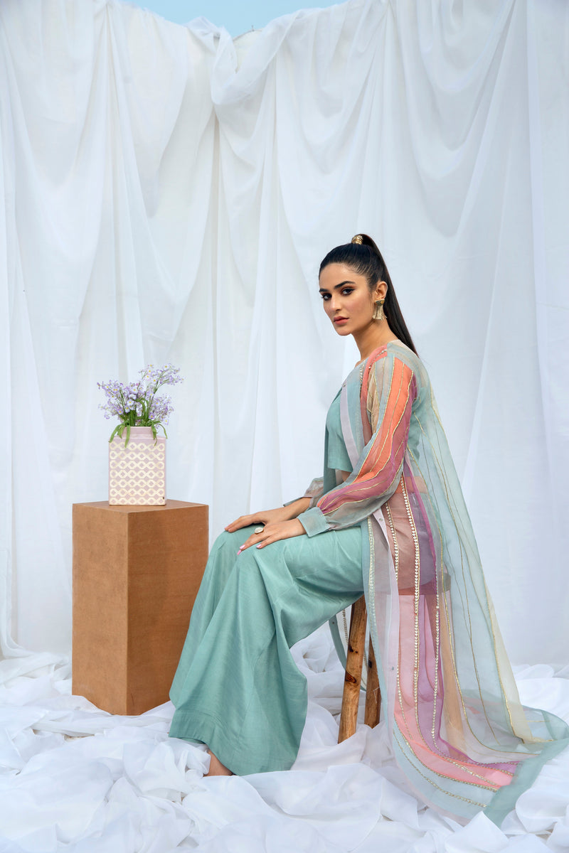 Hana | Viridity Ready to Wear | Island Teal -VRT-009 by Hana - Designer Dress - Type: Ladies Clothes - Available at Libayah - 100% Original