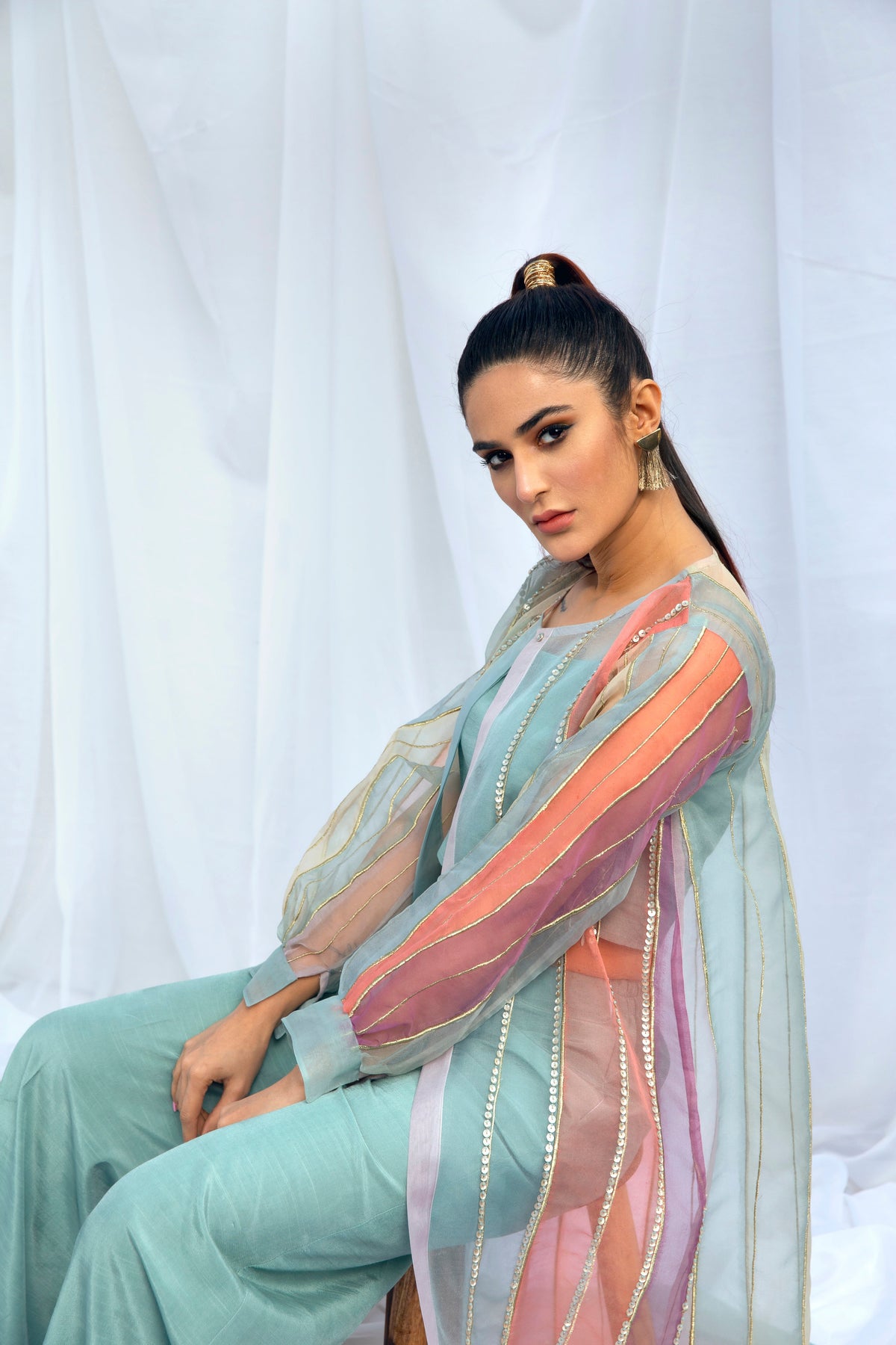 Hana | Viridity Ready to Wear | Island Teal -VRT-009 by Hana - Designer Dress - Type: Ladies Clothes - Available at Libayah - 100% Original