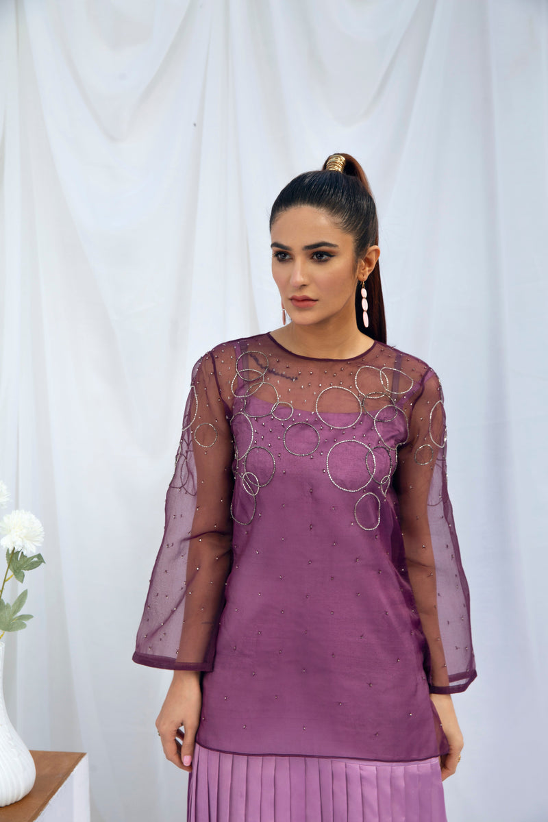 Hana | Viridity Ready to Wear | Peri-Winkle -VRT-010 by Hana - Designer Dress - Type: Ladies Clothes - Available at Libayah - 100% Original