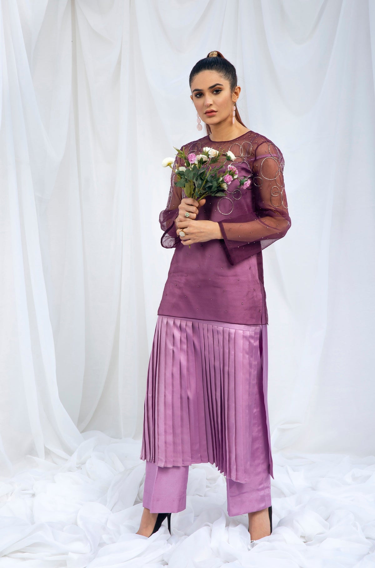 Hana | Viridity Ready to Wear | Peri-Winkle -VRT-010 by Hana - Designer Dress - Type: Ladies Clothes - Available at Libayah - 100% Original