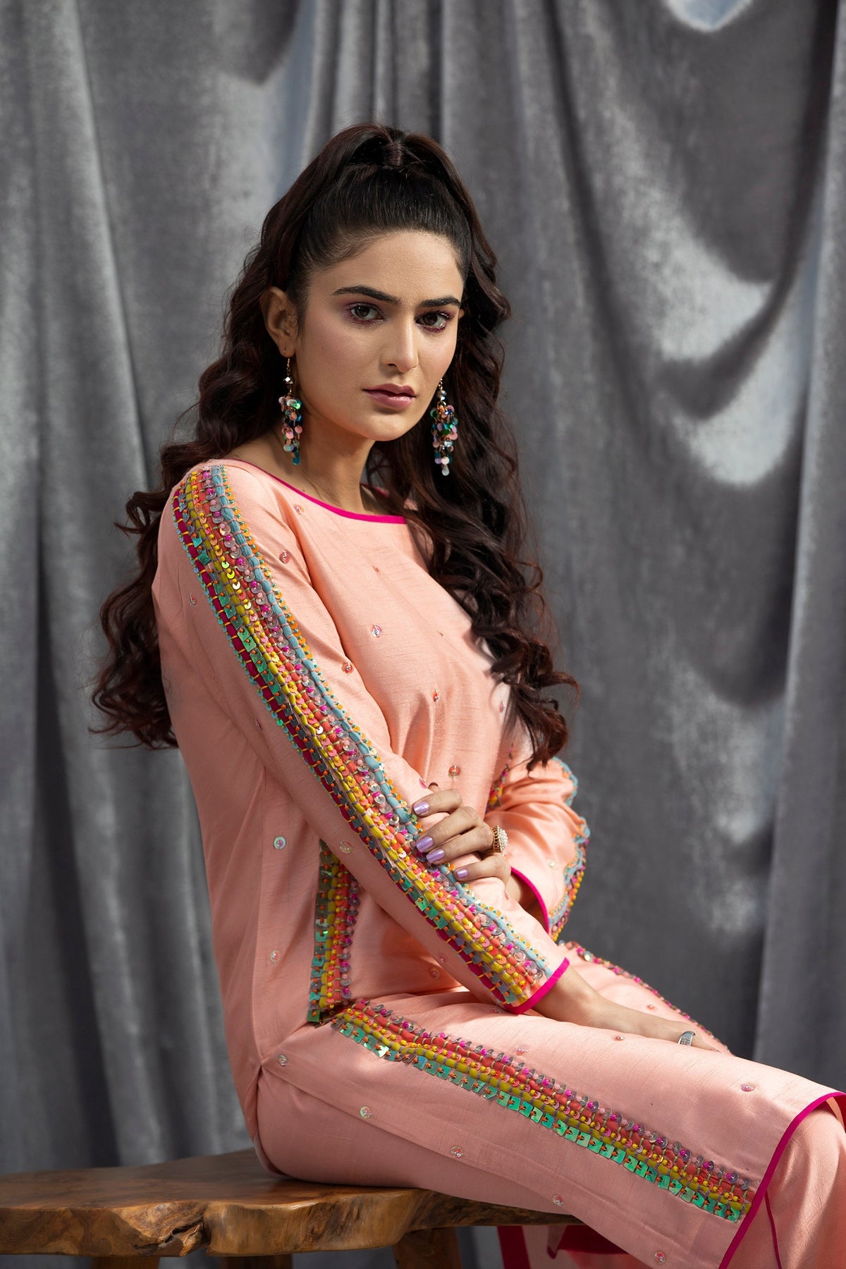 Hana | Viridity Ready to Wear | SALMON-VRT-001 by Hana - Designer Dress - Type: Ladies Clothes - Available at Libayah - 100% Original