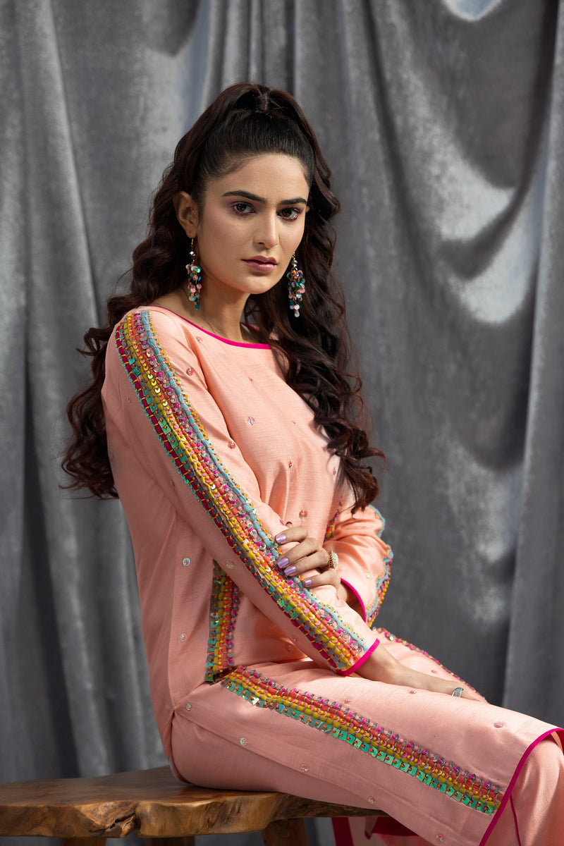 Hana | Viridity Ready to Wear | SALMON-VRT-001 by Hana - Designer Dress - Type: Ladies Clothes - Available at Libayah - 100% Original