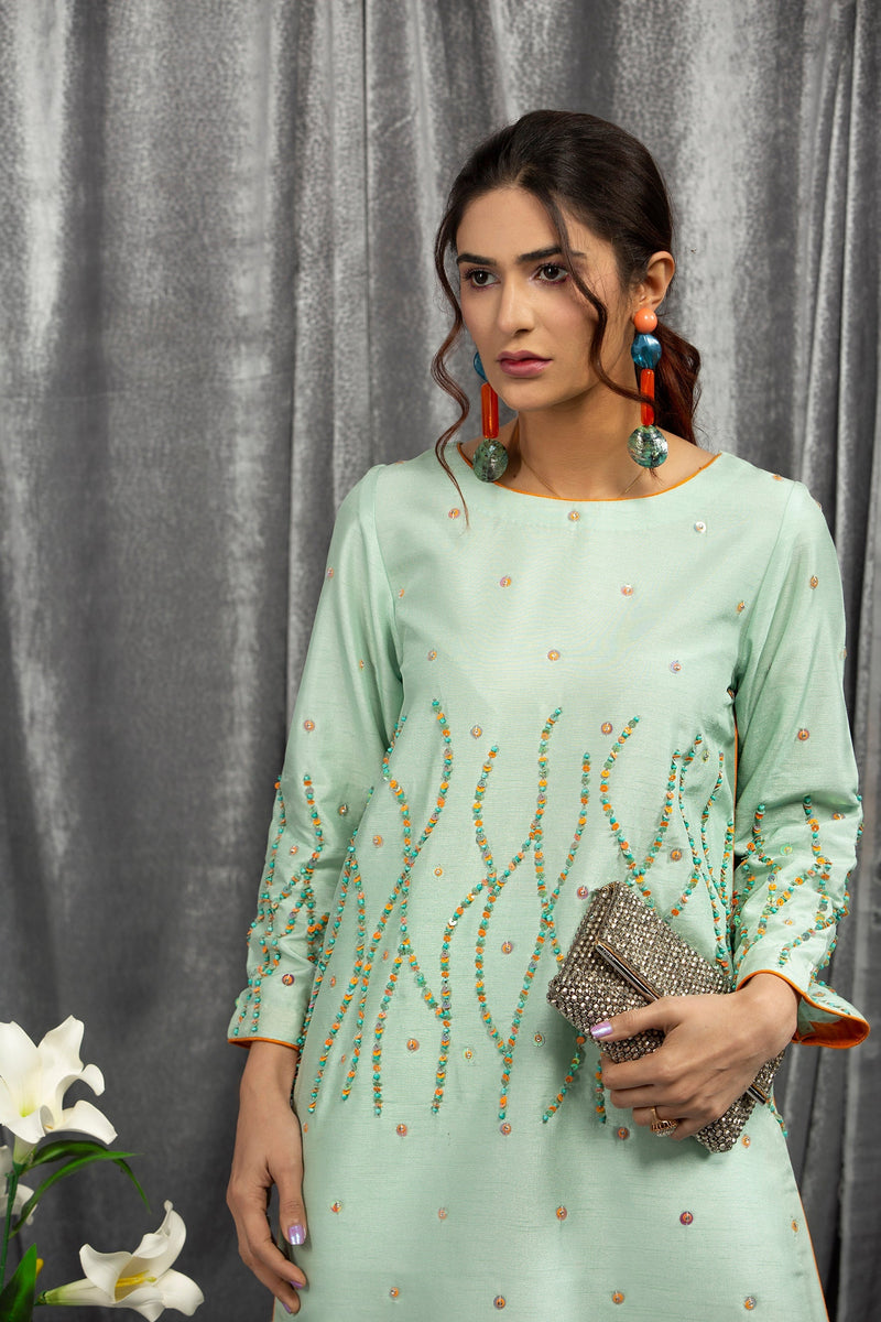 Hana | Viridity Ready to Wear | SWISS MINT-VRT-002 by Hana - Designer Dress - Type: Ladies Clothes - Available at Libayah - 100% Original