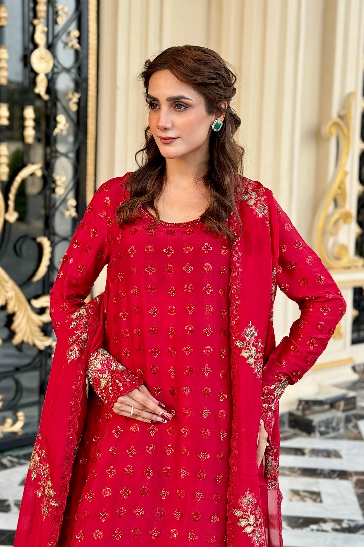 Mina Kashif | Loona Lawn 25 | Ruby by Mina Kashif - Designer Dress - Type: Ladies Clothes - Available at Libayah - 100% Original