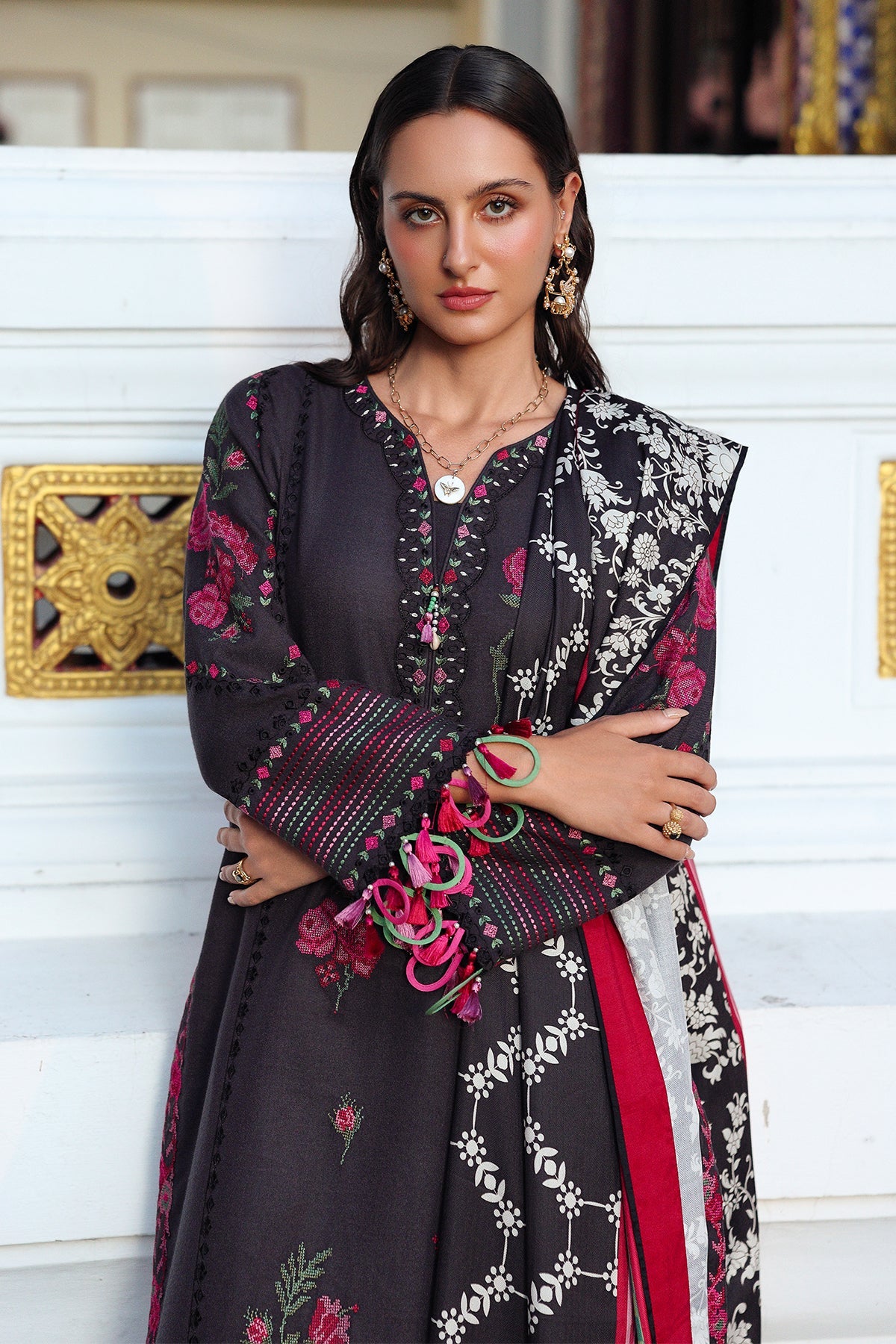 Charizma | Poshima Winters 25 |  3-pc Wool Shawl Collection PSW5-05