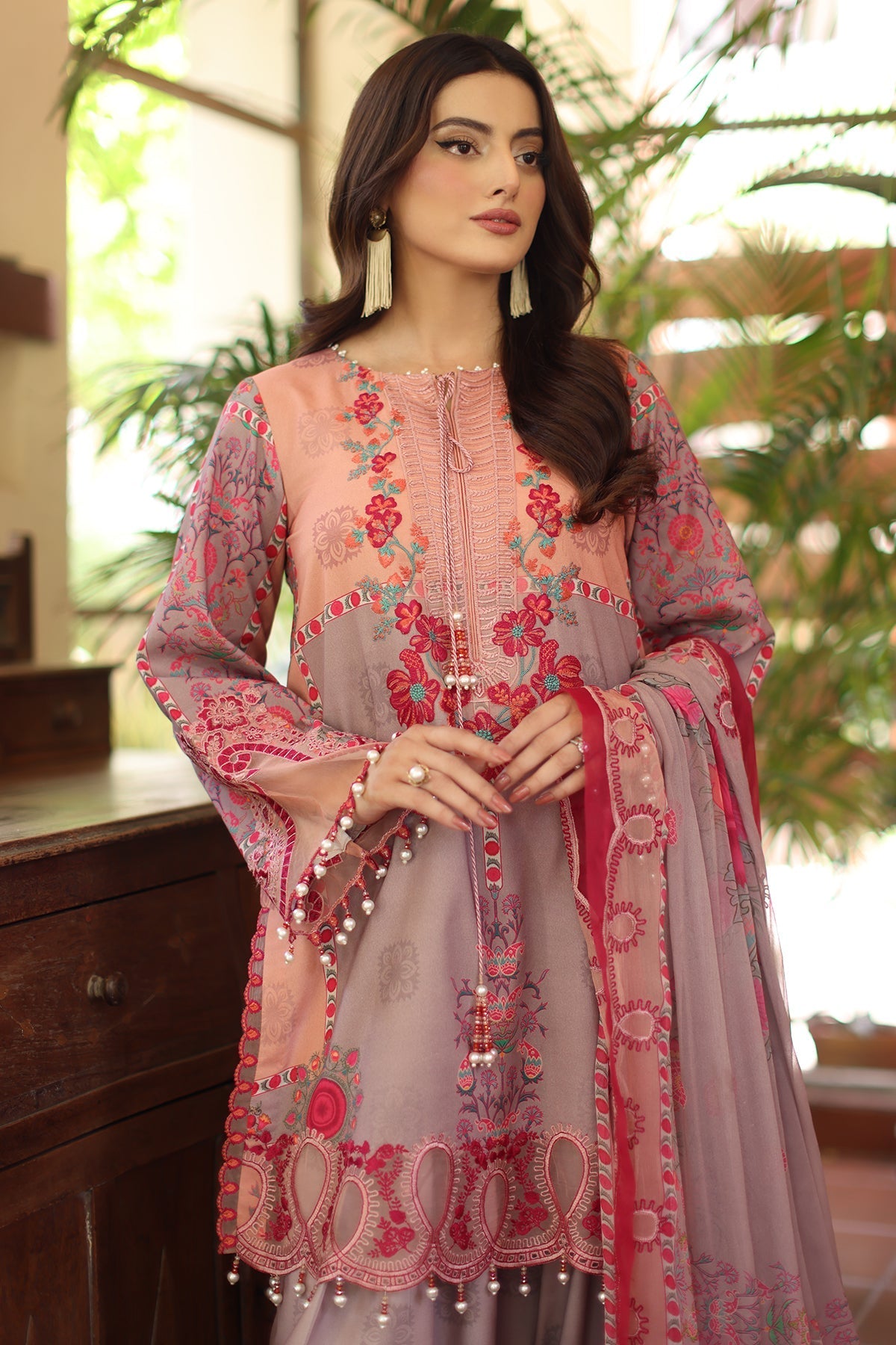 Charizma | Infinity Lawn | 3-PC Unstitched Embroidered Lawn Collection IN6-07 by Charizma - Designer Dress  - Type : Ladies Clothes - Available at Libayah - 100% Original 