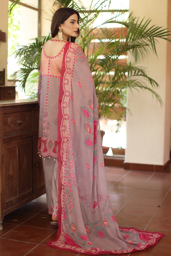Charizma | Infinity Lawn | 3-PC Unstitched Embroidered Lawn Collection IN6-07 by Charizma - Designer Dress  - Type : Ladies Clothes - Available at Libayah - 100% Original 