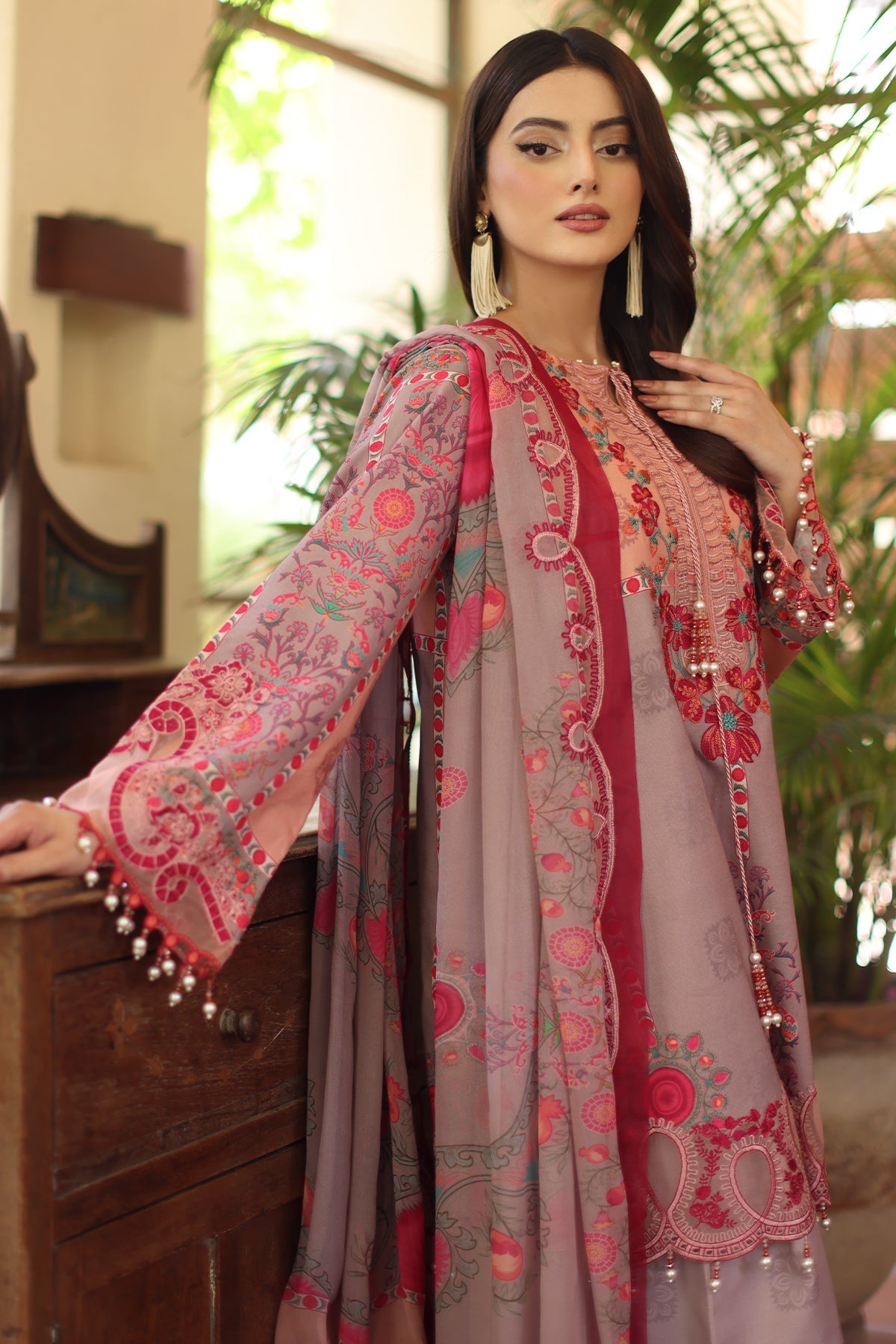 Charizma | Infinity Lawn | 3-PC Unstitched Embroidered Lawn Collection IN6-07 by Charizma - Designer Dress  - Type : Ladies Clothes - Available at Libayah - 100% Original 