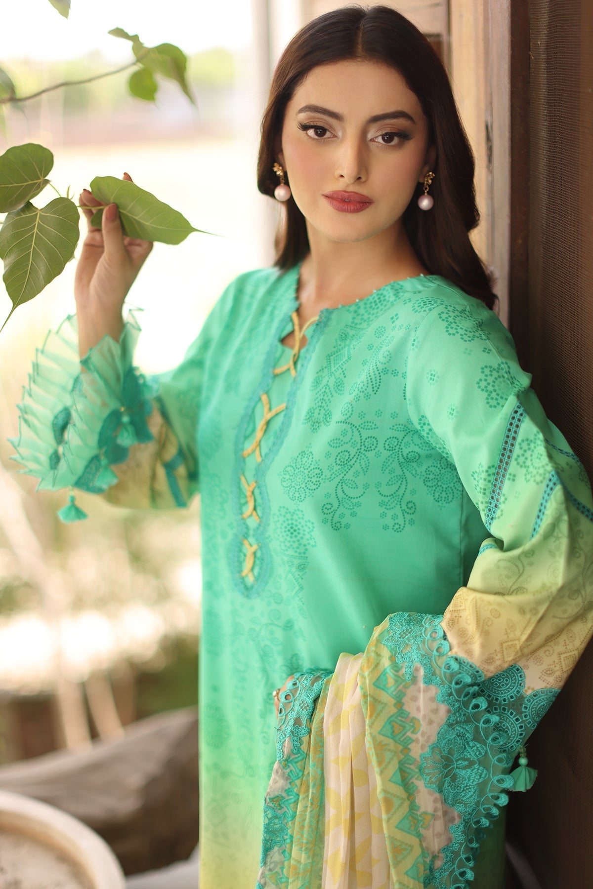 Charizma | Infinity Lawn | 3-PC UNSTITCHED EMBROIDERED LAWN COLLECTION IN6-08 by Charizma - Designer Dress  - Type : Ladies Clothes - Available at Libayah - 100% Original 