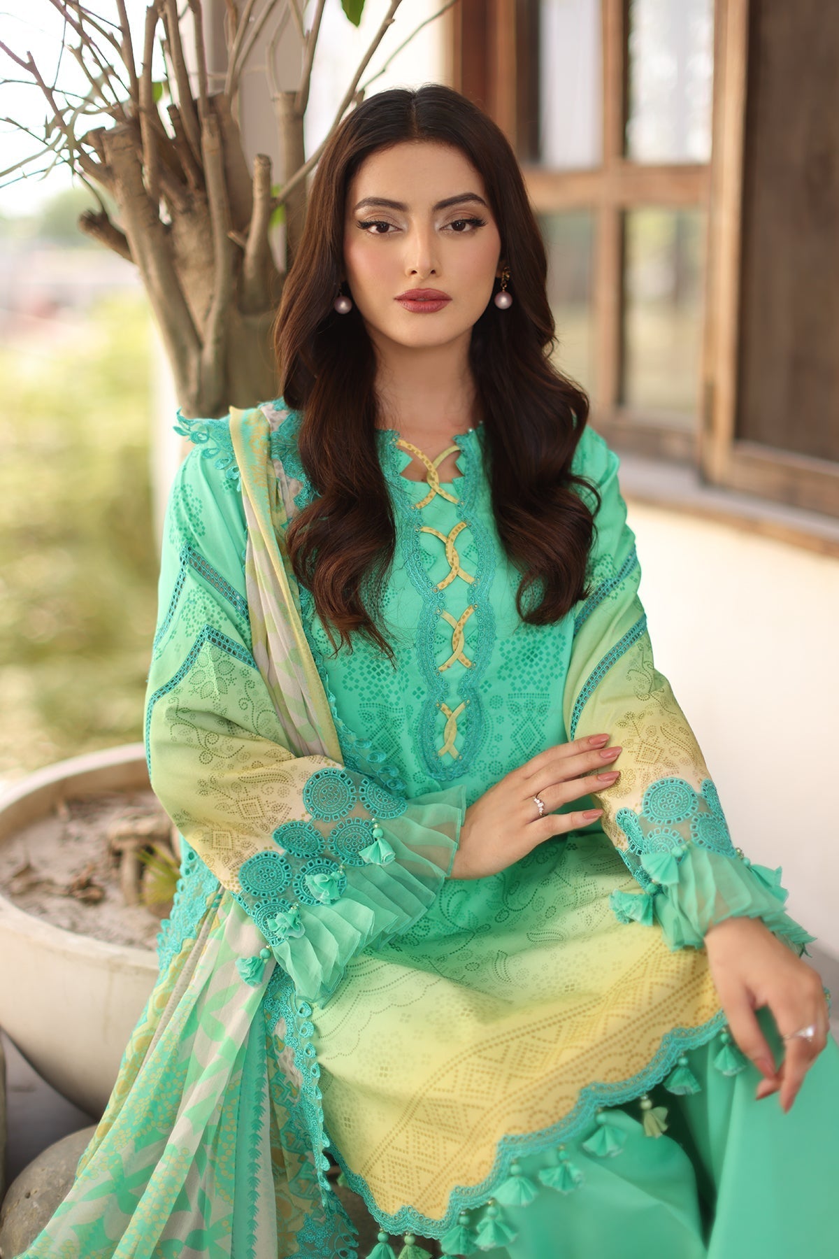 Charizma | Infinity Lawn | 3-PC UNSTITCHED EMBROIDERED LAWN COLLECTION IN6-08 by Charizma - Designer Dress  - Type : Ladies Clothes - Available at Libayah - 100% Original 