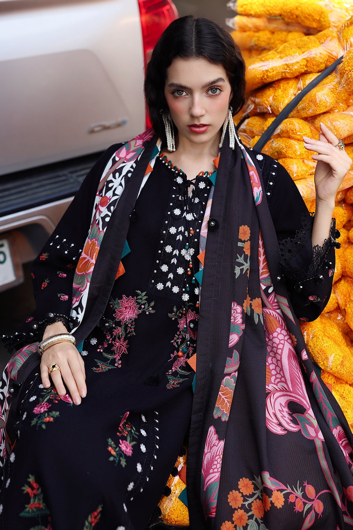 Charizma | Poshima Winters 25 | 3-pc Wool Shawl Collection PSW5-07
