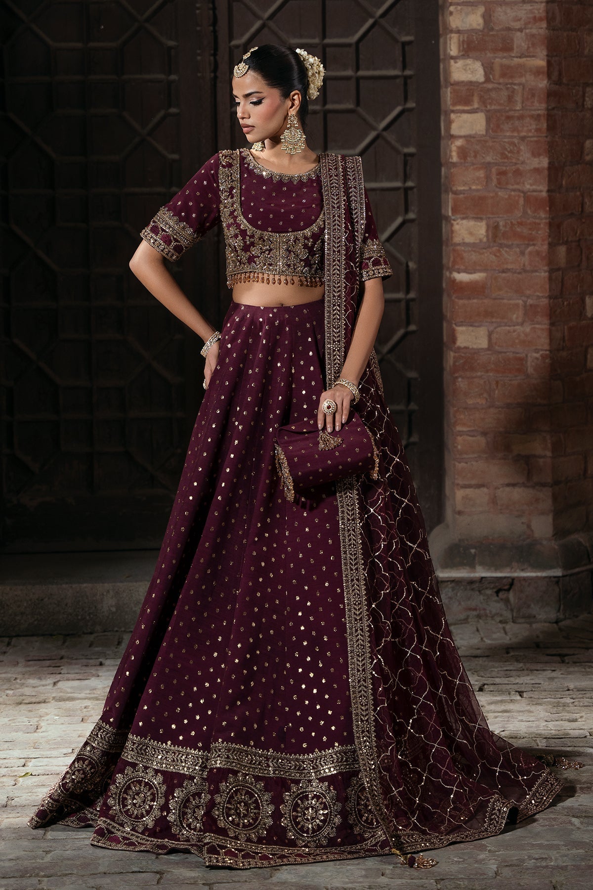 Mina Kashif | Virsa Wedding Formals | Mah Gul by Mina Kashif - Designer Dress - Type : Ladies Clothes - Available at Libayah - 100% Original 