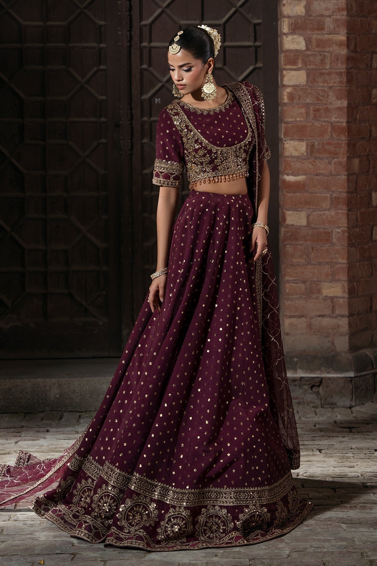 Mina Kashif | Virsa Wedding Formals | Mah Gul by Mina Kashif - Designer Dress - Type : Ladies Clothes - Available at Libayah - 100% Original 