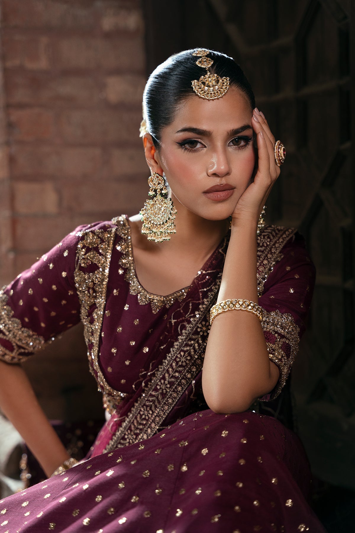 Mina Kashif | Virsa Wedding Formals | Mah Gul by Mina Kashif - Designer Dress - Type : Ladies Clothes - Available at Libayah - 100% Original 