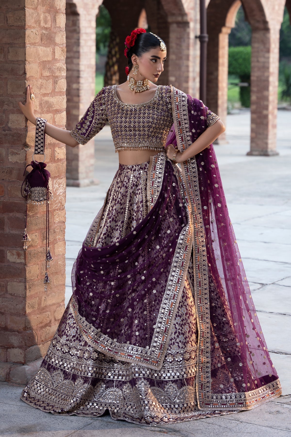 Mina Kashif | Virsa Wedding Formals | Meeram by Mina Kashif - Designer Dress - Type : Ladies Clothes - Available at Libayah - 100% Original 