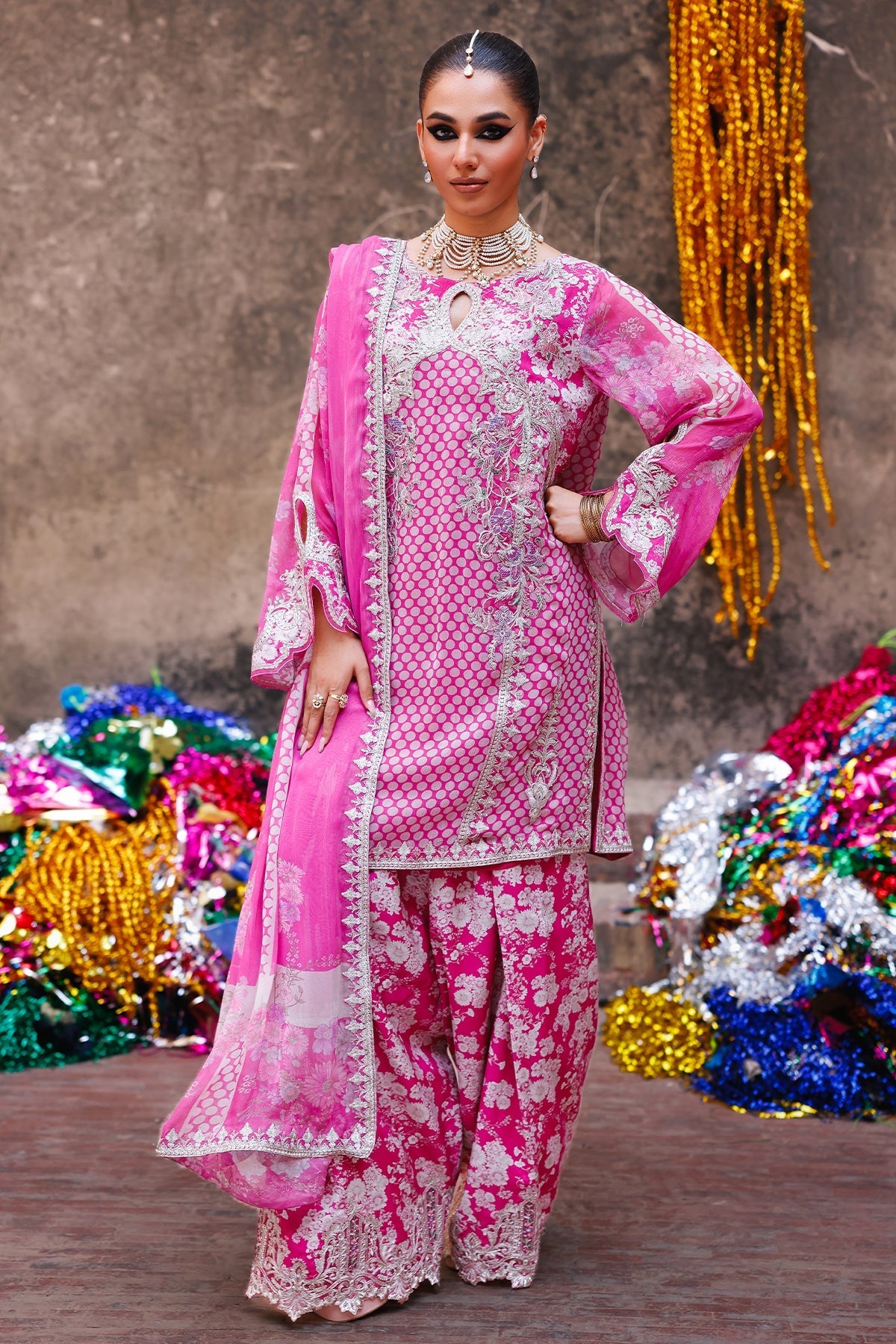 Charizma | Vasal Chiffon | VSL6-14 by Charizma - Designer Dress  - Type : Ladies Clothes - Available at Libayah - 100% Original 