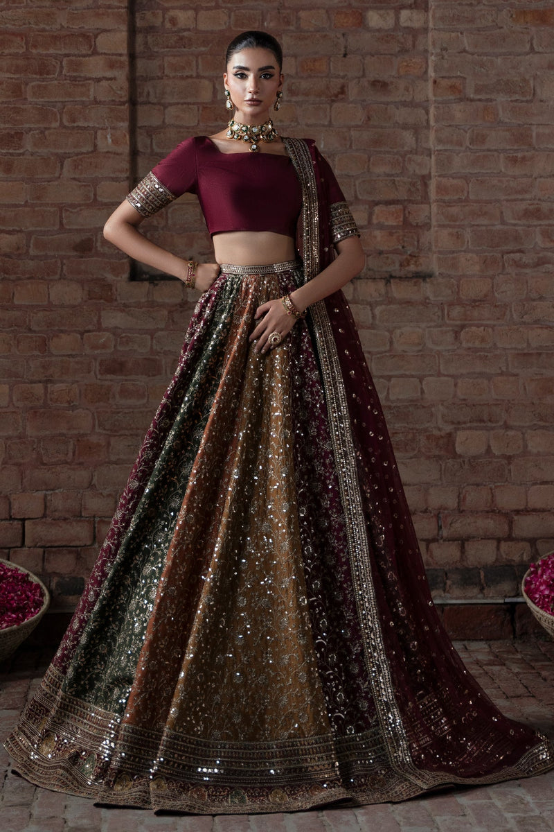 Mina Kashif | Virsa Wedding Formals | Zah-e-naseeb by Mina Kashif - Designer Dress - Type : Ladies Clothes - Available at Libayah - 100% Original 