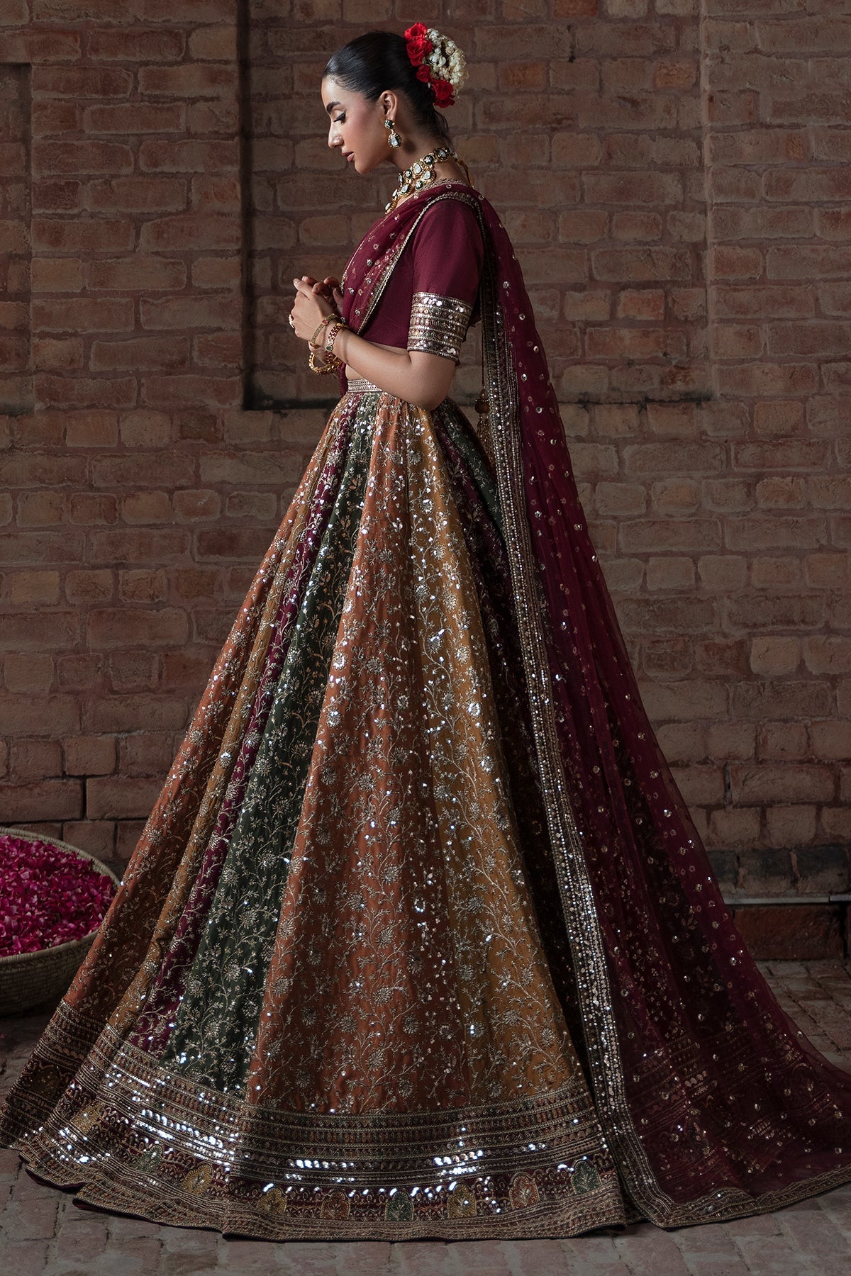 Mina Kashif | Virsa Wedding Formals | Zah-e-naseeb by Mina Kashif - Designer Dress - Type : Ladies Clothes - Available at Libayah - 100% Original 