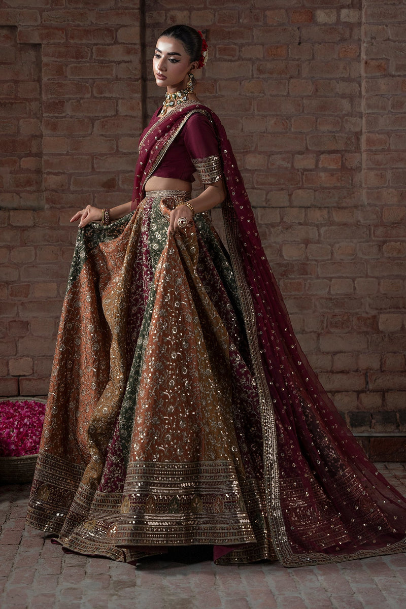 Mina Kashif | Virsa Wedding Formals | Zah-e-naseeb by Mina Kashif - Designer Dress - Type : Ladies Clothes - Available at Libayah - 100% Original 