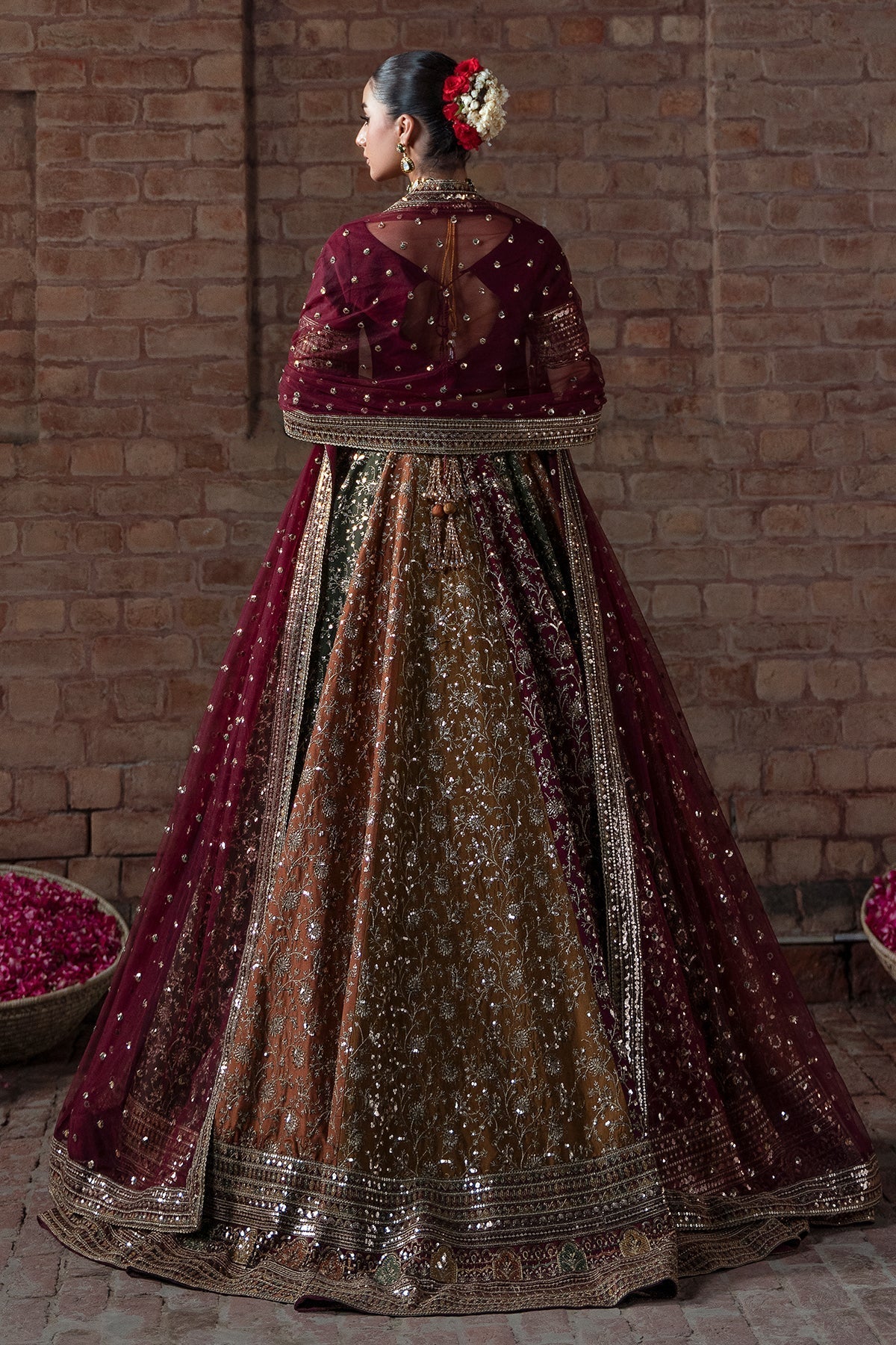 Mina Kashif | Virsa Wedding Formals | Zah-e-naseeb by Mina Kashif - Designer Dress - Type : Ladies Clothes - Available at Libayah - 100% Original 