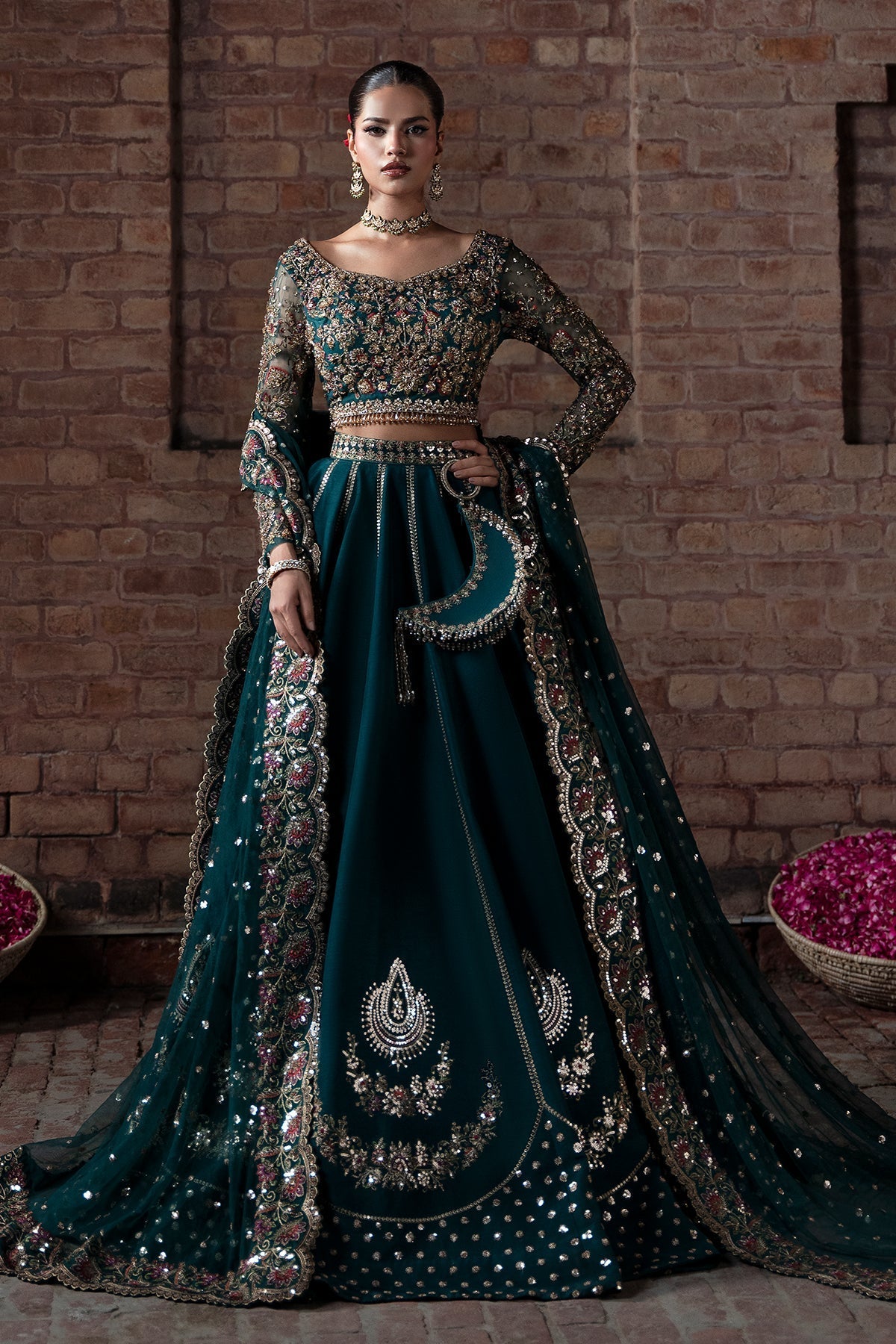 Mina Kashif | Virsa Wedding Formals | Fabiha by Mina Kashif - Designer Dress - Type : Ladies Clothes - Available at Libayah - 100% Original 