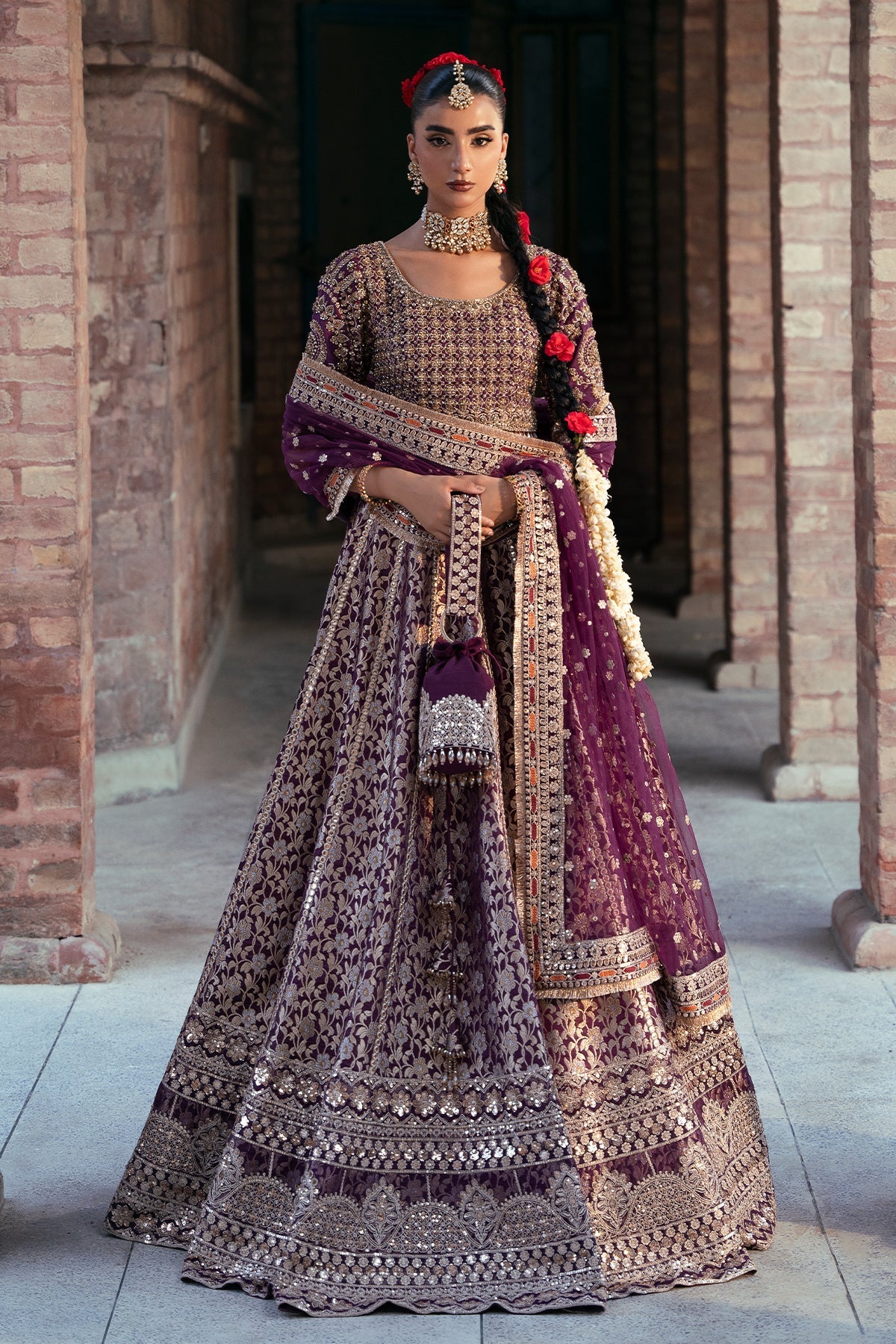Mina Kashif | Virsa Wedding Formals | Meeram by Mina Kashif - Designer Dress - Type : Ladies Clothes - Available at Libayah - 100% Original 