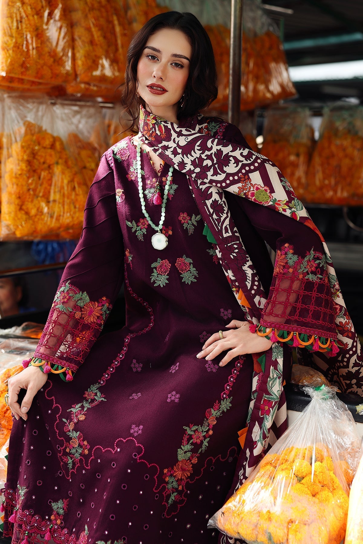 Charizma | Poshima Winters 25 | 3-pc Wool Shawl Collection PSW5-02