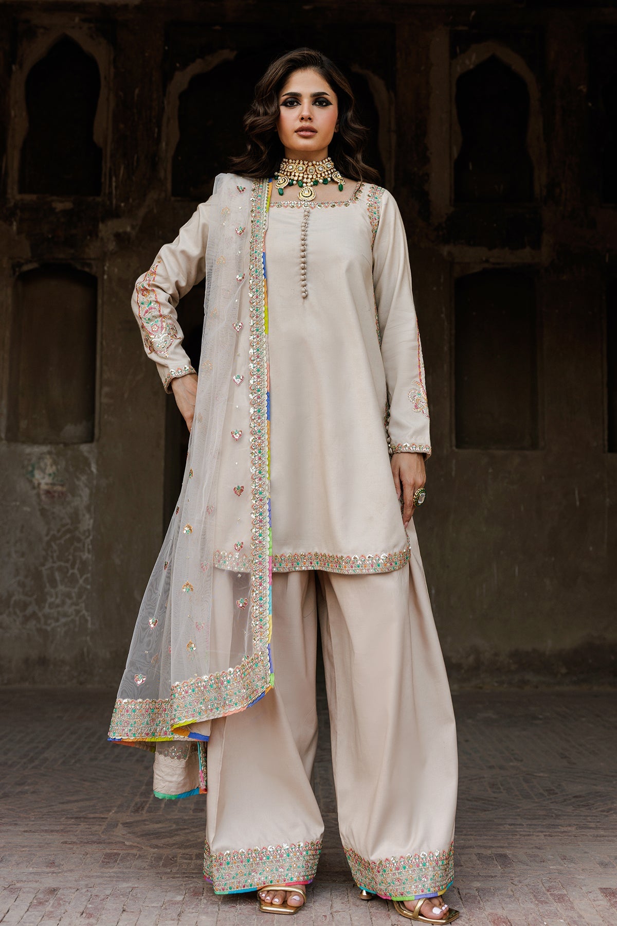 Charizma | Festive Pret | 3-PC Embroidered CMA-6-103 by Charizma - Designer Dress  - Type : Ladies Clothes - Available at Libayah - 100% Original 