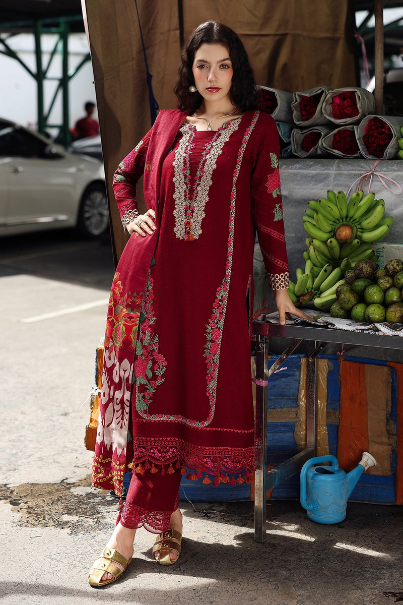 3-pc Wool Shawl Collection PSW5-01 – authentic Pakistani dress from the Charizma Poshima Winters 25 collection for women in the UK