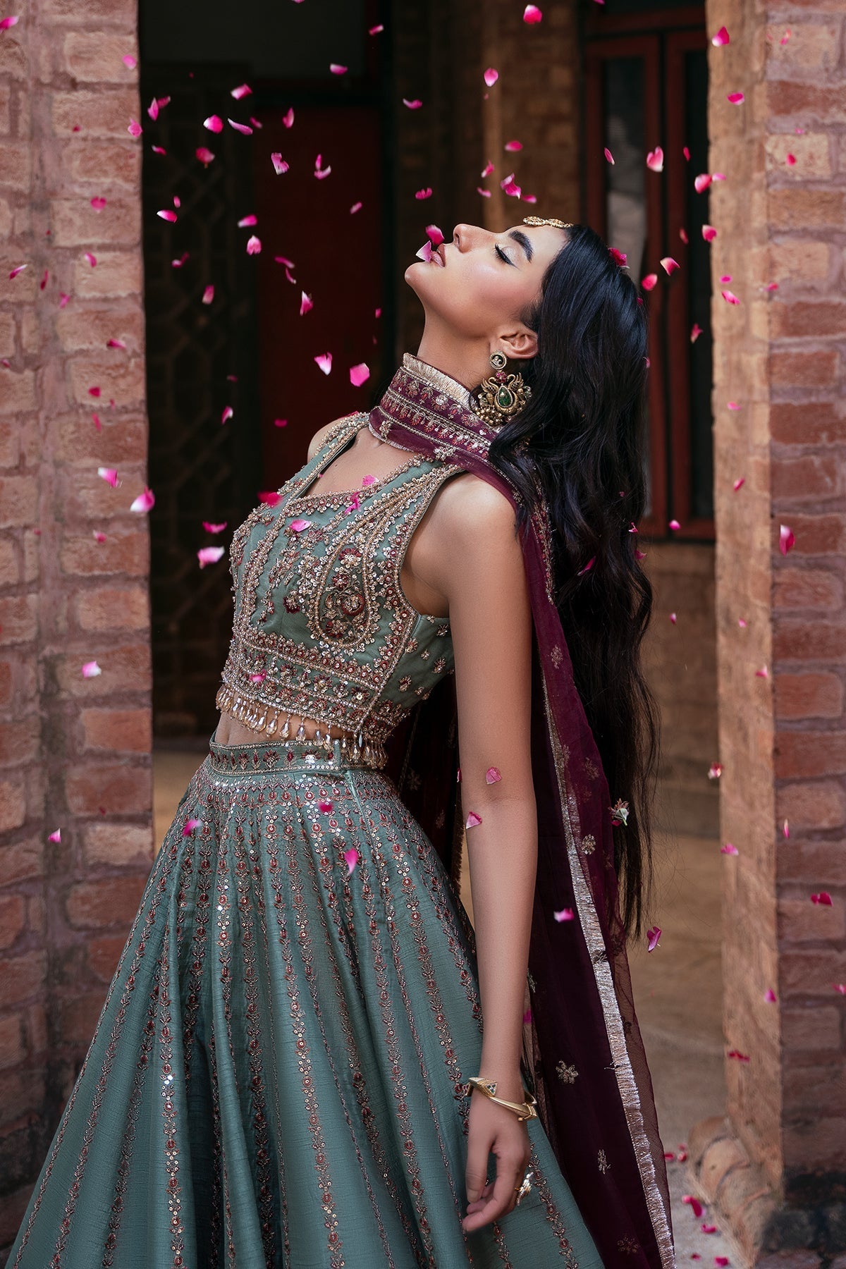 Mina Kashif | Virsa Wedding Formals | Noor-e-saba by Mina Kashif - Designer Dress - Type : Ladies Clothes - Available at Libayah - 100% Original 