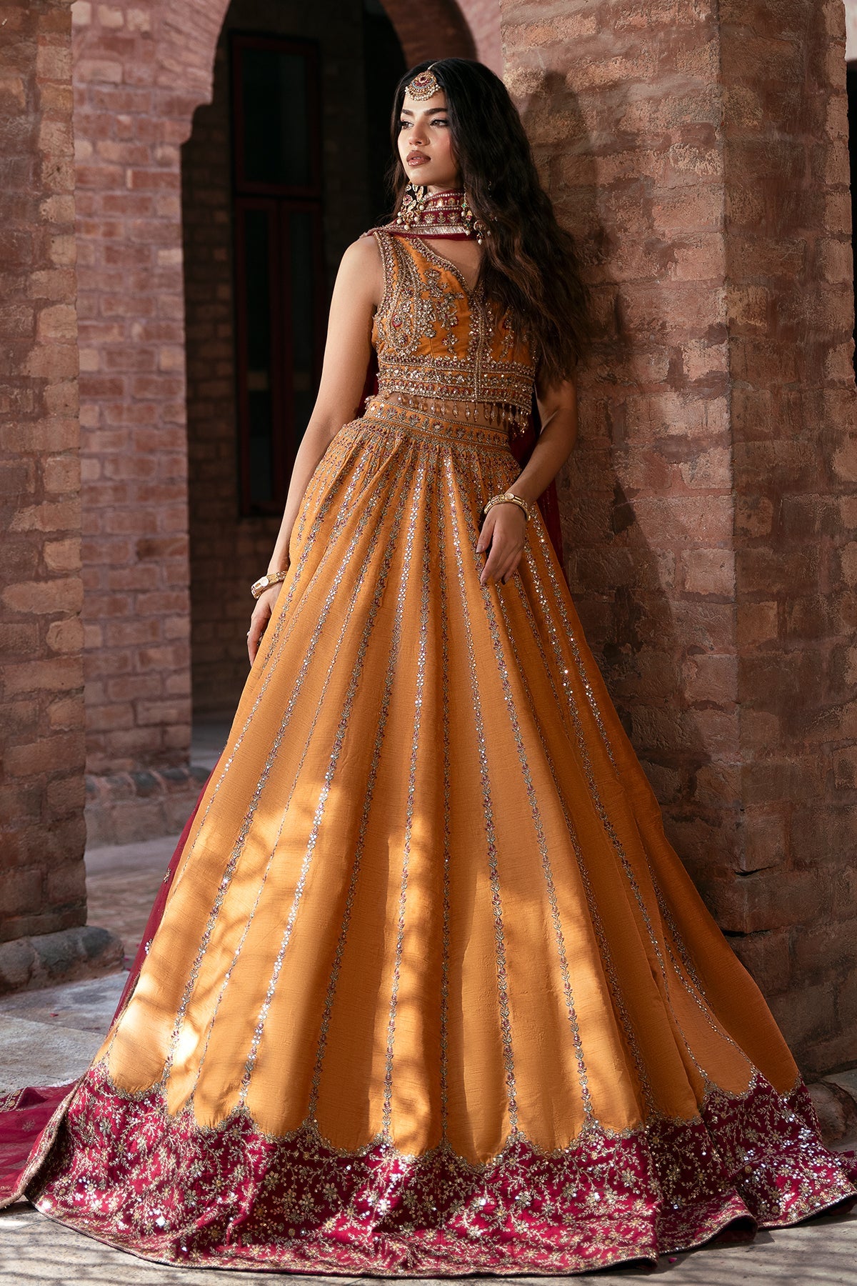 Mina Kashif | Virsa Wedding Formals | Momal by Mina Kashif - Designer Dress - Type : Ladies Clothes - Available at Libayah - 100% Original 