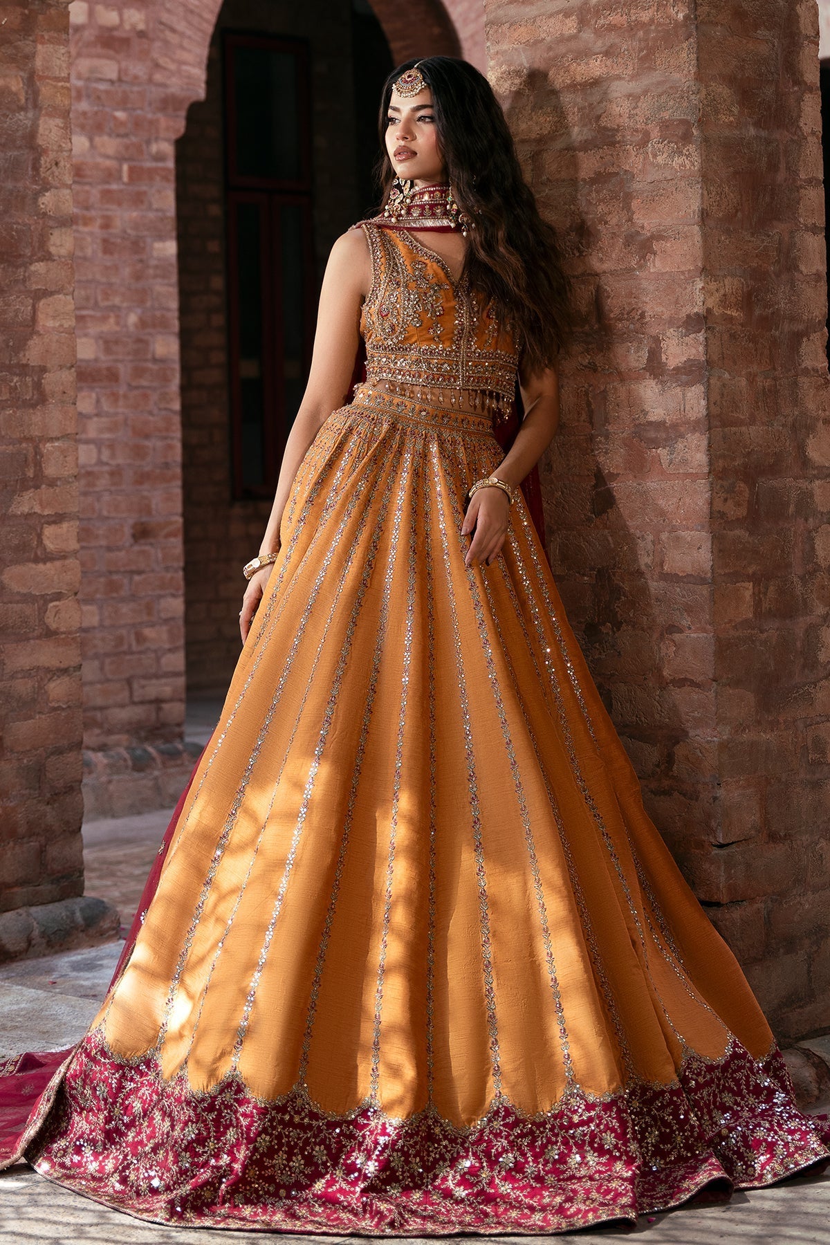 Mina Kashif | Virsa Wedding Formals | Momal by Mina Kashif - Designer Dress - Type : Ladies Clothes - Available at Libayah - 100% Original 