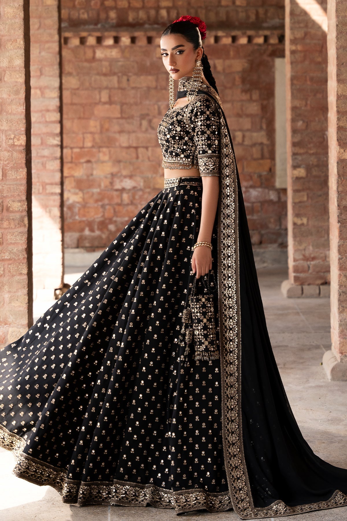 Mina Kashif | Virsa Wedding Formals | Surmayi by Mina Kashif - Designer Dress - Type : Ladies Clothes - Available at Libayah - 100% Original 