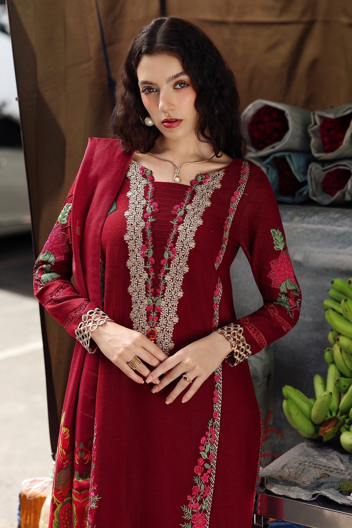 Charizma | Poshima Winters 25 | 3-pc Wool Shawl Collection PSW5-01